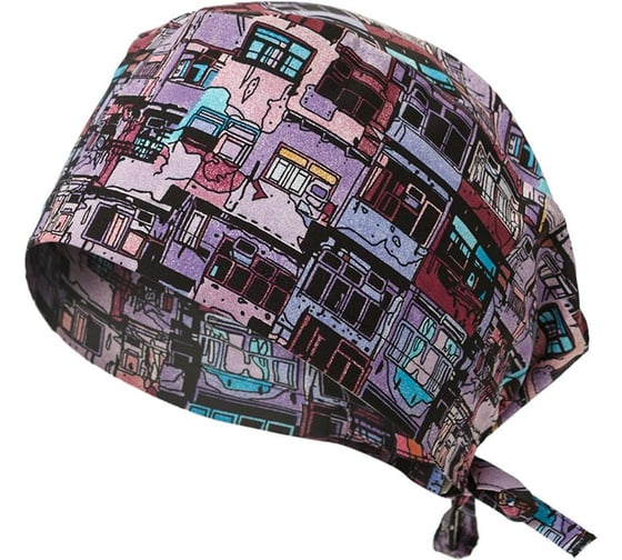 Шапочка СОЮЗСПЕЦОДЕЖДА ЛИНДРЕД ОРИОН СТРЕЙЧ (Lindred) принт город 2000000257365 1