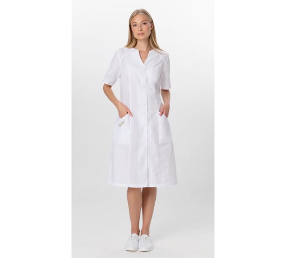 Халат ГК Спецобъединение ЮНОНА, белый (136-140, 170-176) Хал 718/136/170 1