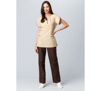 Женский костюм Факел Мокко, коричневый/бежевый, размер 48-50, рост 158-164 87468107.005