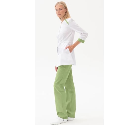 Костюм ГК Спецобъединение МИРАЖ, белый-св/зеленый (136-140, 170-176), компл, Кос 741/136/170