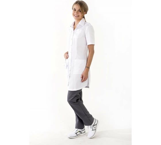 Блуза ДОКТОР СТИЛЬ Сафари белая ЛЛ 2229.01/124/4XL 1