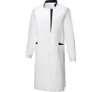 Халат СОЮЗСПЕЦОДЕЖДА ЭВЕЛИН длинный рукав, белый/черный, р. 44-46, рост 170-176 2000000145440