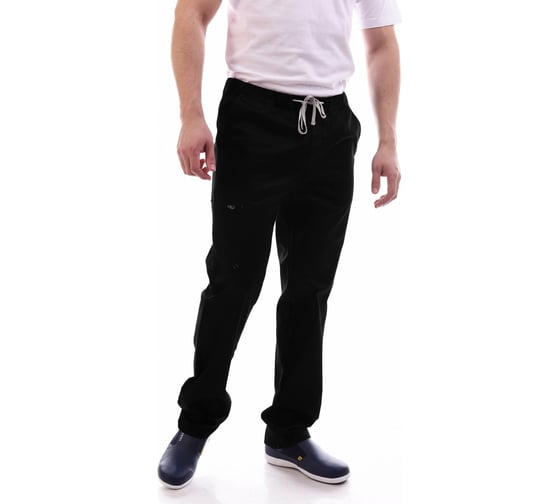 Мужские брюки ДОКТОР СТИЛЬ Софт NEW, черные Брю 3410.17/104/XL 1