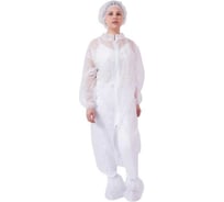 Халат ООО Мердигер, полипропилен 25 г, на молнии, рукав-манжет, р.52-54 1205