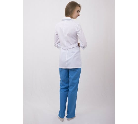 Женский костюм Tekca Line Эконом белый/голубой, р.40-42, рост 158-164 2029120593580