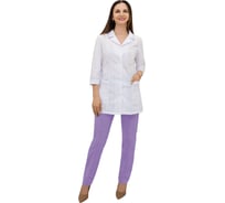 Женский костюм Tekca Line Эконом белый/сиреневый, р.48-50, рост 158-164 2029120593092