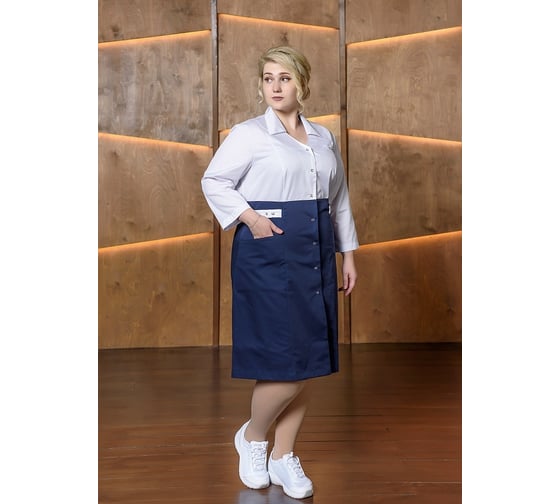 Халат ДОКТОР СТИЛЬ Медика ЛЛ 2128.29/112, XXL/3XL