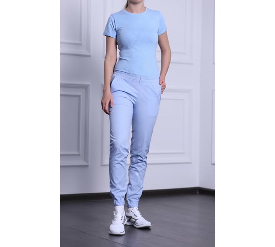 Женские брюки ДОКТОР СТИЛЬ Релакс NEW голубые Брю 3403.06/ 80, XS 1