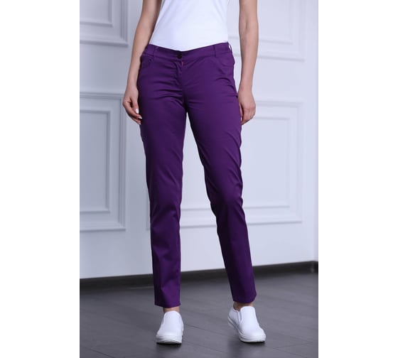 Женские брюки ДОКТОР СТИЛЬ Слим NEW фиолетовые Брю 3409.15/ 100, L 1