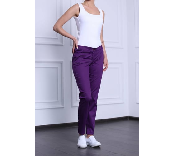 Женские брюки ДОКТОР СТИЛЬ Слим NEW фиолетовые Брю 3409.15/ 100, L