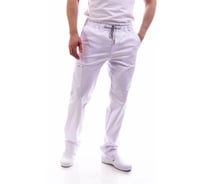 Мужские брюки ДОКТОР СТИЛЬ Софт белые Брю 3410.01/ 88/XS