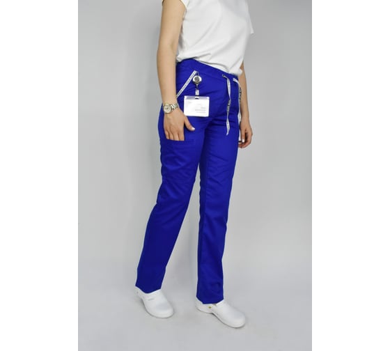 Женские брюки ДОКТОР СТИЛЬ Софт васильковые Брю 3411.05/ 88, S/M