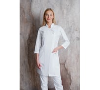 Блуза ДОКТОР СТИЛЬ New Восток, белый, 3/4 рукав ЛЛ 2223.ТЧ/112, XXL/3XL