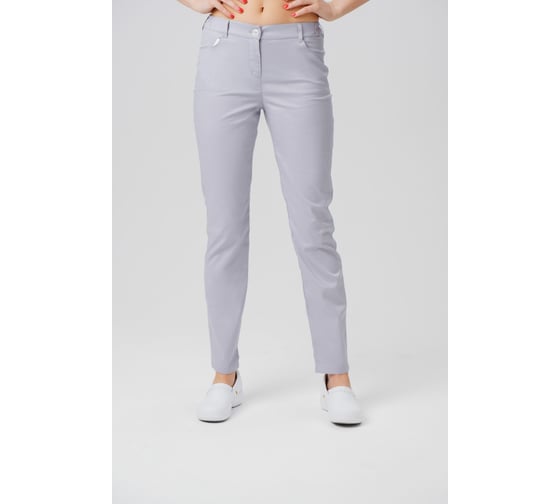Брюки ДОКТОР СТИЛЬ Слим NEW, жемчуг Брю 3409.50/ 80, XS