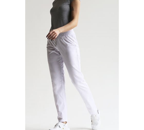 Женские брюки ДОКТОР СТИЛЬ Комфорт белые Брю 3401.01/ 120, 3XL/4XL 1