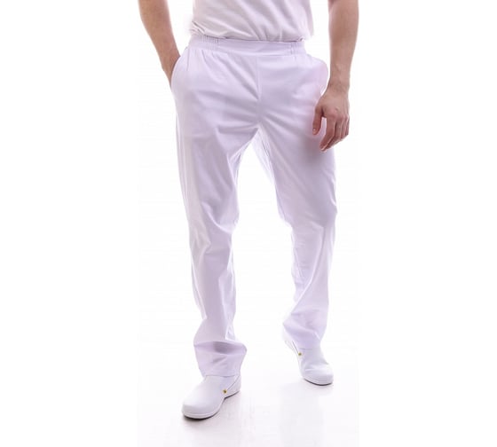 Мужские брюки ДОКТОР СТИЛЬ Комфорт М белые Брю 3408.01/ 120, 3XL/4XL 1