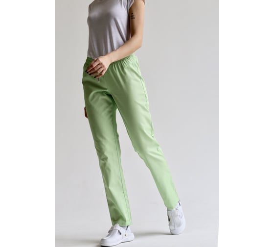 Женские брюки ДОКТОР СТИЛЬ Комфорт зеленый лист Брю 3401.10/ 112, XXL/3XL