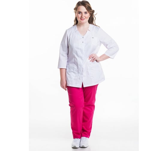Блуза ДОКТОР СТИЛЬ Подарок белая ЛС 3225.25/112/XXL/3XL 1