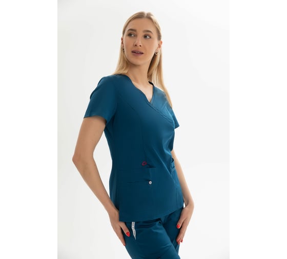 Блуза ДОКТОР СТИЛЬ Терра Блю Опал ЛC 3229.48/112, XXL/3XL