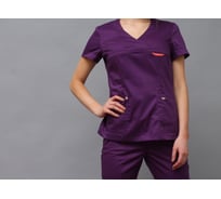 Блуза ДОКТОР СТИЛЬ Альфа NEW фиолет/настурция ЛУ 1230.41/104/XL