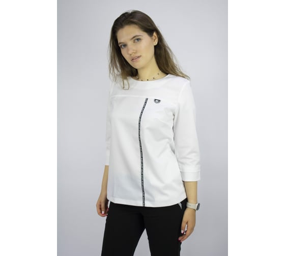 Блуза ДОКТОР СТИЛЬ Лодочка New белая ЛЛ 2226.01/ 88/S/M 1