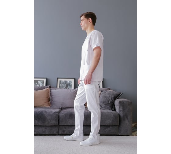 Блуза ДОКТОР СТИЛЬ Крош NEW белая ЛС 3214.01/ 116, 3XL