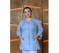 Блуза ДОКТОР СТИЛЬ Подарок NEW голубая ЛС 3225.23/ 124, 4XL