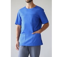 Блуза ДОКТОР СТИЛЬ Озон василек сатори ЛЛ 2214. 05/112/XXL/3XL