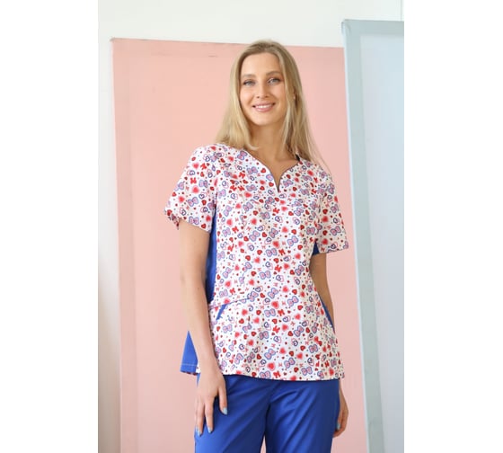 Блуза ДОКТОР СТИЛЬ Лапки, бантики NEW р.96/M-L ЛС 3233.208/  96, M/L