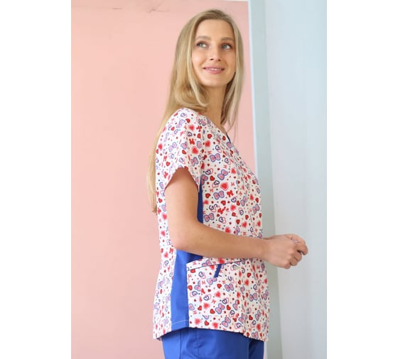 Блуза ДОКТОР СТИЛЬ Лапки, бантики NEW ЛС 3233.208/ 100, L