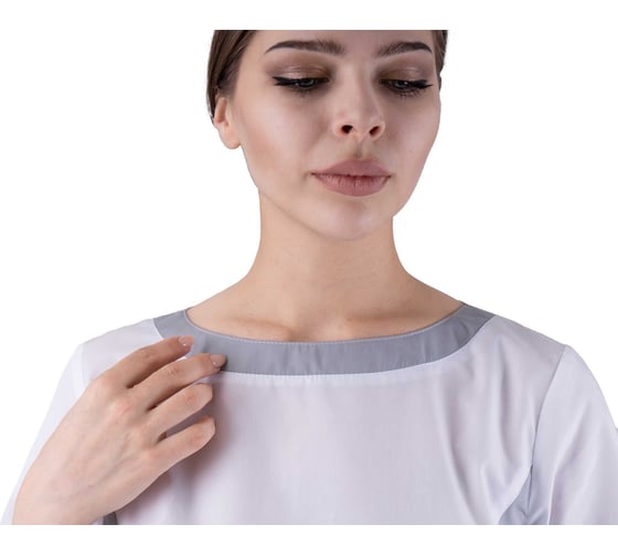 Костюм Спец ГРАЦИЯ серый/белый Кос 874/100/158