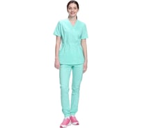 Женский хирургический костюм Факел Модерн-004 MedLine, мятный, размер 50 87488517.006