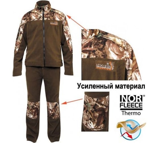 Флисовый костюм NORFIN Hunting FOREST 06 р.XXXL 723006-XXXL