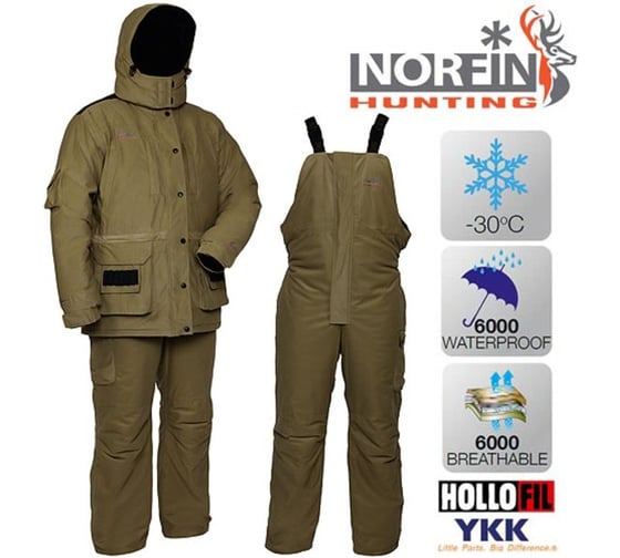 Зимний костюм NORFIN Hunting WILD GREEN 03 р.L 729003-L