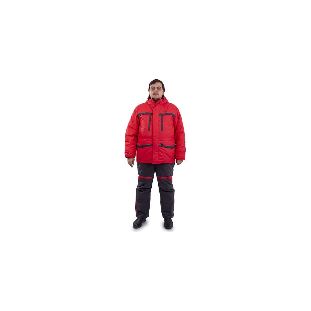 Зимний костюм для рыбалки Grayling Соболь, красный-графит, р.56-58 ...