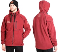 Флисовая куртка Alaskan Black Water бордо, р. XL, с капюшоном AFHBWCXL