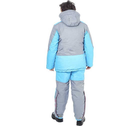 Женский зимний костюм HUNTSMAN Siberia Lady Серый/Голубой Breathable, НФ-00091416/48-50/158-164
