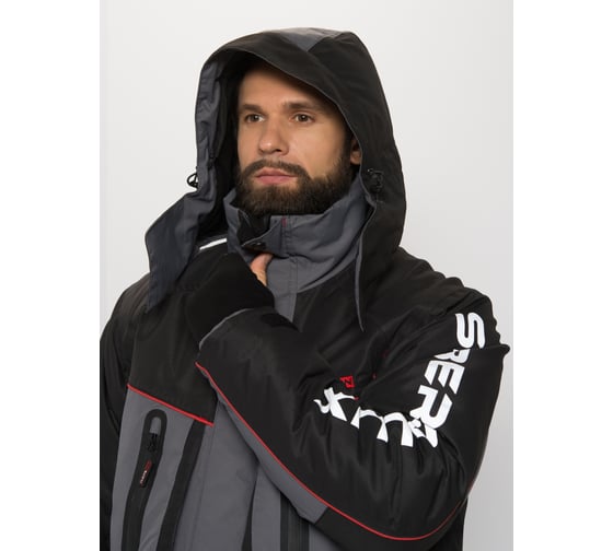 Зимний костюм HUNTSMAN Siberia LUX, Breathable, серый/черный НФ-000002349/56-58/170-176