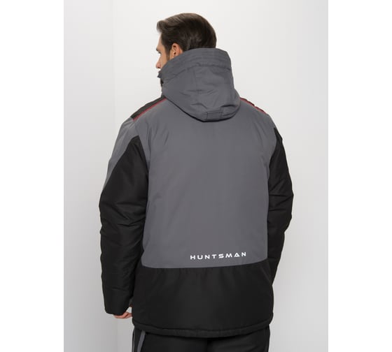 Зимний костюм Huntsman Siberia, ткань Breathable, цвет Серый/Черный, НФ-000002658/64-66/182-188