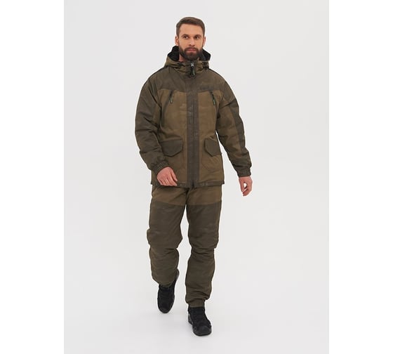 Зимний костюм HUNTSMAN Горка-Люкс ткань Breathable Camo, хаки НФ-000005027/60-62/170-176