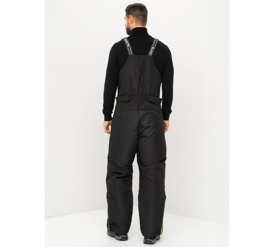 Зимний костюм HUNTSMAN Elbrus ткань Hit Membrane, черный/лайм НФ-000005068/48-50/170-176