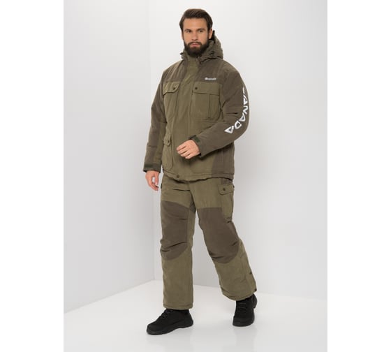 Зимний костюм Huntsman Канада, ткань Финляндия, цвет Хаки, НФ-000002697/60-62/170-176 1