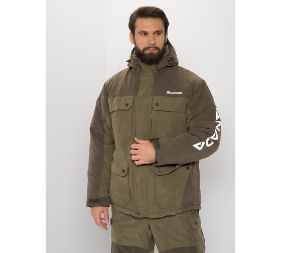Зимний костюм Huntsman Канада, ткань Финляндия, цвет Хаки, НФ-000000801/44-46/170-176