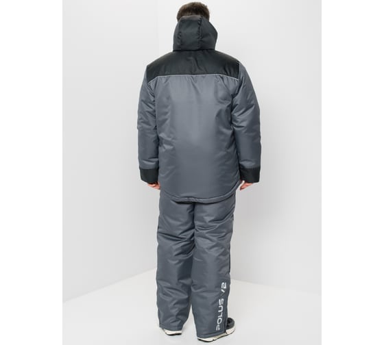 Зимний костюм HUNTSMAN Полюс V-2 ткань Cell, серый/черный НФ-000003153/52-54/182-188