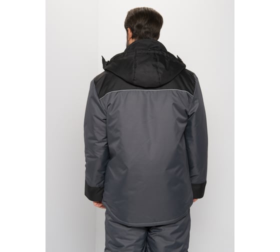 Зимний костюм HUNTSMAN Полюс ткань Cell, серый/черный НФ-000002639/56-58/170-176