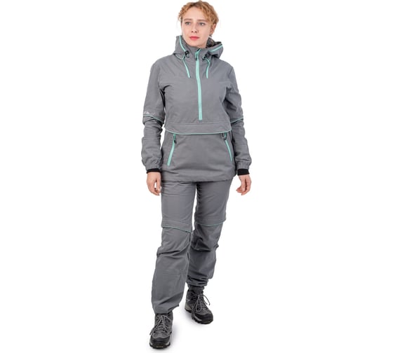 Женский костюм ORION ACTIVE Элит Барьер, светло-серый/мята, р-р 44-46, рост 158-164 4610097042256