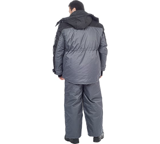 Зимний костюм Huntsman Полюс LUX ткань Cell, цвет серый/черный НФ-000002122/48-50/170-176
