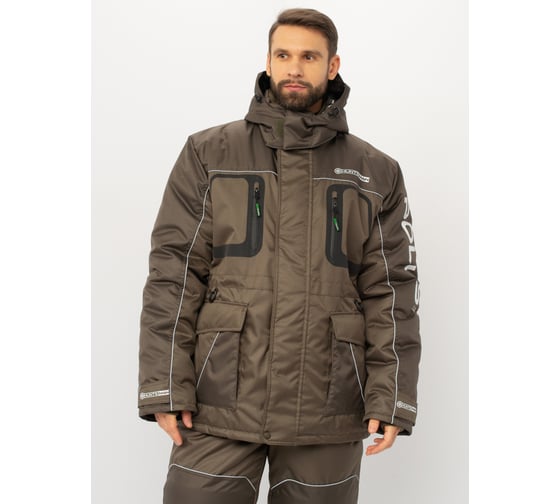 Зимний костюм Huntsman Полюс LUX ткань Cell, цвет хаки НФ-000002134/68-70/182-188
