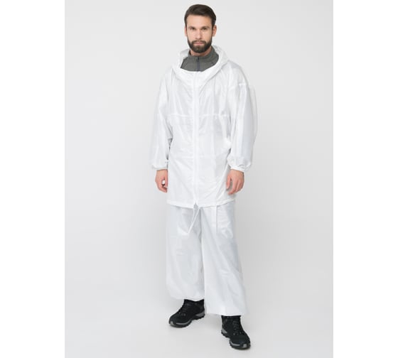 Зимний маскировочный костюм Huntsman Метель с молнией ткань Taffeta, цвет Белый, НФ-000002586/58-64/182-188 1
