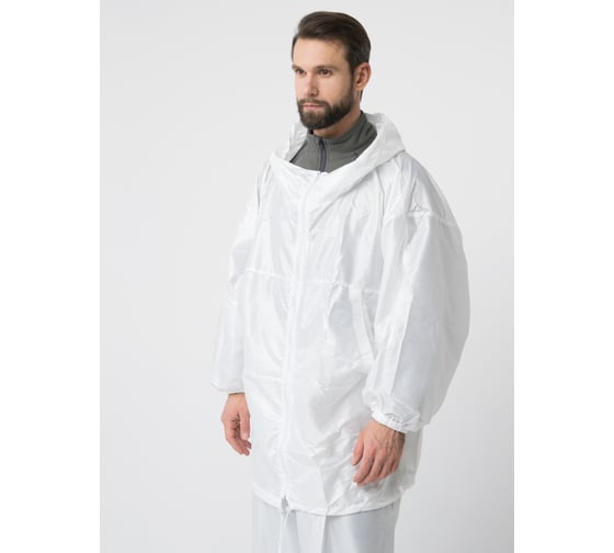 Зимний маскировочный костюм Huntsman Метель с молнией ткань Taffeta, цвет Белый, НФ-000002586/58-64/182-188